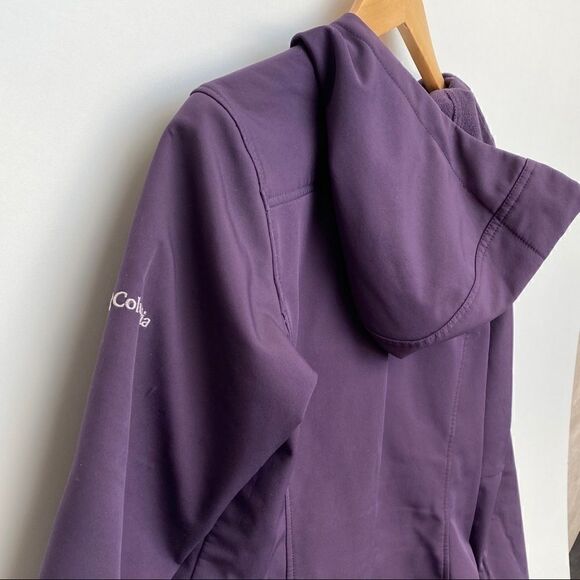 Columbia Women Omni-shield Purple Hooded Jacket - Picture 8 of 13